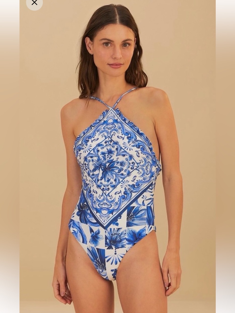 Farm Rio Garden Tiles off white One Piece / Swim